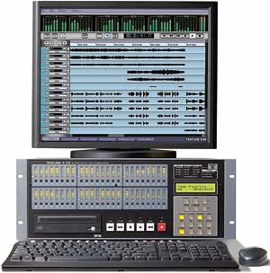 Tascam X-48 48軌道的混合型硬盤(pán)工作站